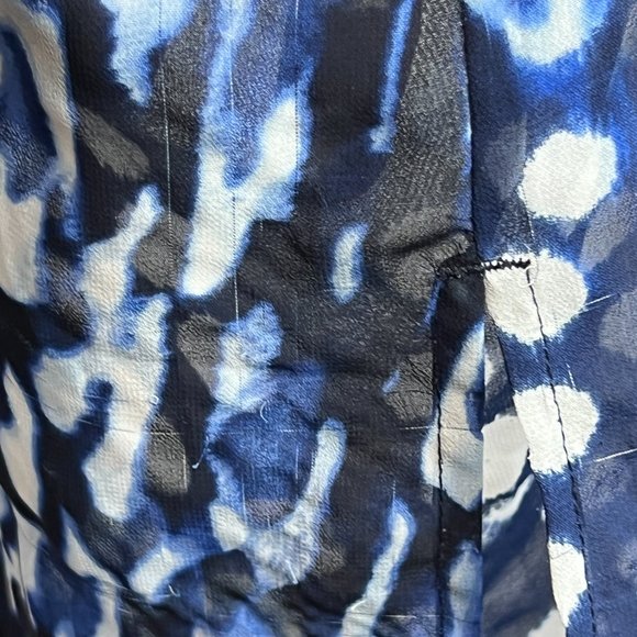 Chico's Mosaic Bi-Color Abstract Print Sheer Tunic Blouse - Picture 8 of 9